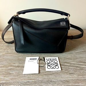 Loewe Small Black Puzzle Bag